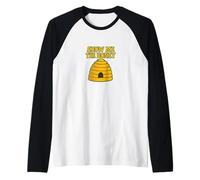 Divertido diseño de Abeja de Show Me The Honey Beekeeper Camiseta Manga Raglan