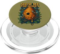 Divertido diseño de Abeja de Show Me The Honey Beekeeper PopSockets PopGrip para MagSafe