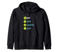 Divertido diseño de Arpa, Historia de Arpa, arpista Sudadera con Capucha
