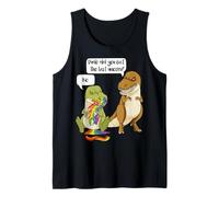 Divertido diseño de broma de T-Rex comía el último unicornio Camiseta sin Mangas