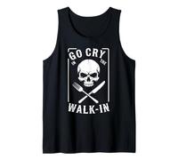 Divertido diseño de Calavera de Cocina Go Cry In The Walk-In Camiseta sin Mangas