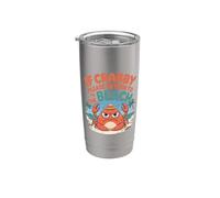 Divertido diseño de cangrejo costero si Crabby vuelve a la playa cangrejo Vaso térmico de acero inoxidable de doble pared