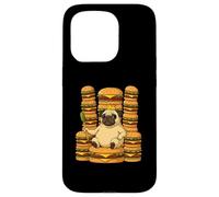 Divertido diseño de Carlino Rey en el Trono de Hamburguesa Carcasa para iPhone 15 Pro