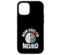 Divertido diseño de cerebro neurodiverso mamá dice que soy neuro Carcasa para iPhone 12/12 Pro