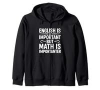 Divertido diseño de citas de humor para profesores de gramática y matemáticas Sudadera con Capucha