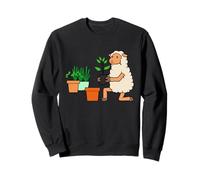 Divertido diseño de Dibujos Animados de Cordero, jardinería Urbana Sudadera