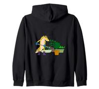 Divertido diseño de Dibujos Animados de jardinería Urbana geco Sudadera con Capucha