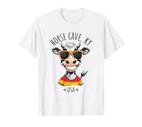 Divertido diseño de Dibujos Animados de Vacas de Horse Cave KY USA Camiseta