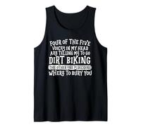 Divertido diseño de Dirt Biking Voices In My Head Camiseta sin Mangas