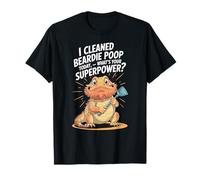 Divertido diseño de dragón barbudo superpoder para los amantes de los lagartos Camiseta