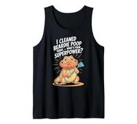 Divertido diseño de dragón barbudo superpoder para los amantes de los lagartos Camiseta sin Mangas