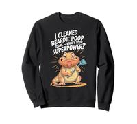 Divertido diseño de dragón barbudo superpoder para los amantes de los lagartos Sudadera