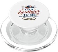 Divertido diseño de encanto sureño para mujeres del 4 de julio de EE. UU PopSockets PopGrip para MagSafe