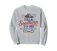 Divertido diseño de encanto sureño para mujeres del 4 de julio de EE. UU Sudadera