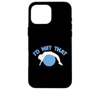 Divertido diseño de entrenamiento con texto en inglés "I'd Hiit Carcasa para iPhone 16 Pro Max