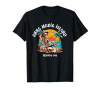 Divertido diseño de Esqueleto bajo el Sol abrasador de Anna Maria Island FL Camiseta