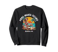 Divertido diseño de Esqueleto bajo el Sol abrasador de Anna Maria Island FL Sudadera