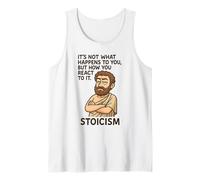 Divertido diseño de filosofía con Cita estoica, Regalo para Hombres, Mujeres y niños Camiseta sin Mangas