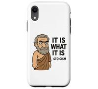 Divertido diseño de filosofía con Cita estoica, Regalo para Hombres, Mujeres y niños Carcasa para iPhone XR