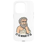 Divertido diseño de filosofía con Cita estoica, Regalo para Hombres, Mujeres y niños Carcasa para iPhone 15 Pro