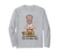 Divertido diseño de filosofía con Cita estoica, Regalo para Hombres, Mujeres y niños Manga Larga