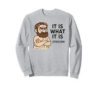 Divertido diseño de filosofía con Cita estoica, Regalo para Hombres, Mujeres y niños Sudadera