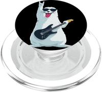 Divertido diseño de Guitarrista con Sello de Rock PopSockets PopGrip para MagSafe