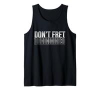 Divertido diseño de Guitarrista de música Don't Fret Music Camiseta sin Mangas