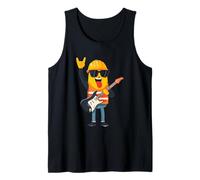 Divertido diseño de Guitarrista Minion Constructor Camiseta sin Mangas