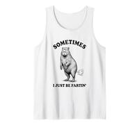 Divertido diseño de Humor Capibara Sometimes I Just Be Fartin Camiseta sin Mangas