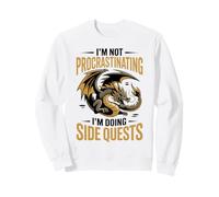 Divertido diseño de Humor Gamer sobre procrastinación Sudadera