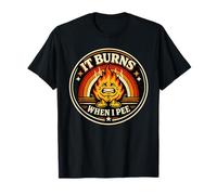 Divertido diseño de Humor gráfico de Fuego Retro Camiseta