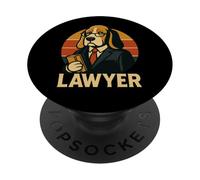 Divertido diseño de Humor para Sala de Tribunales de Abogados de Perros PopSockets PopGrip Adhesivo