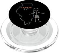 Divertido diseño de Illinois, IL Boys Illinois Souvenir PopSockets PopGrip para MagSafe