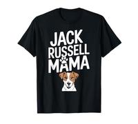 Divertido diseño de Jack Russell Mama, lindo cachorro y pata de perro mamá Camiseta