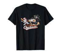 Divertido diseño de Jaque Mate de béisbol de peón de Jaque Camiseta