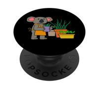 Divertido diseño de Koala de jardinería Urbana PopSockets PopGrip Adhesivo