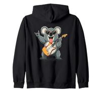 Divertido diseño de Koala Rock música Guitarra Lindo Amante de los Animales Sudadera con Capucha
