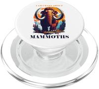 Divertido diseño de la Edad de Hielo de Mammut Stone Age Prehistórico PopSockets PopGrip para MagSafe