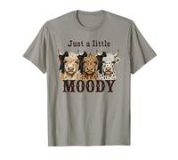 Divertido diseño de Leopardo de Vaca de Las Tierras Altas de Just Little Moody Camiseta