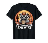 Divertido diseño de Mapache Vaquero de Tears of My Enemies Camiseta