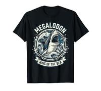 Divertido diseño de Megalodon King of The Sea para Amantes de los Tiburones Camiseta