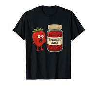 Divertido diseño de mermelada de fresa para los amantes de la comida Camiseta