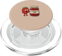 Divertido diseño de mermelada de fresa para los amantes de la comida PopSockets PopGrip para MagSafe