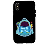 Divertido diseño de mochila de regreso a clases Carcasa para iPhone X/XS
