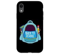 Divertido diseño de mochila de regreso a clases Carcasa para iPhone XR