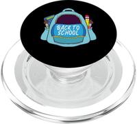 Divertido diseño de mochila de regreso a clases PopSockets PopGrip para MagSafe