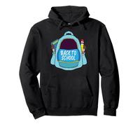 Divertido diseño de mochila de regreso a clases Sudadera con Capucha