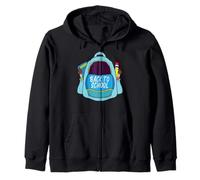 Divertido diseño de mochila de regreso a clases Sudadera con Capucha