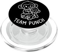 Divertido diseño de Mono de Team Punch, Bonito Animal PopSockets PopGrip para MagSafe